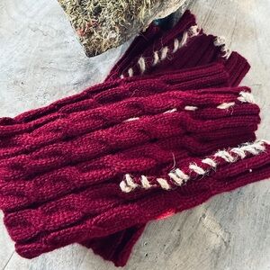 Hand distressed boot toppers